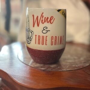 Wine & True Crime Ceramic Mug